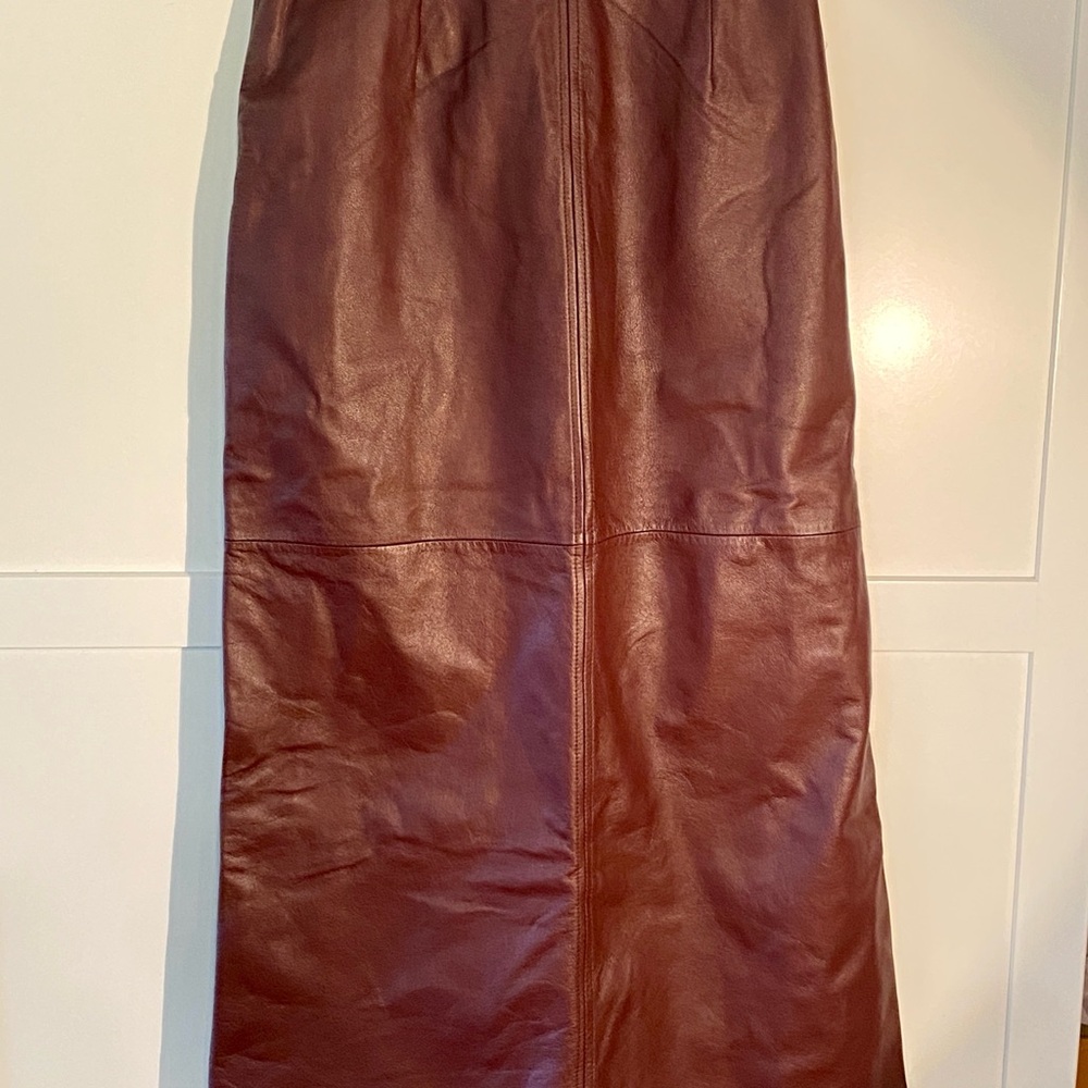 Preston & York Red Maxi A-Line Skirt